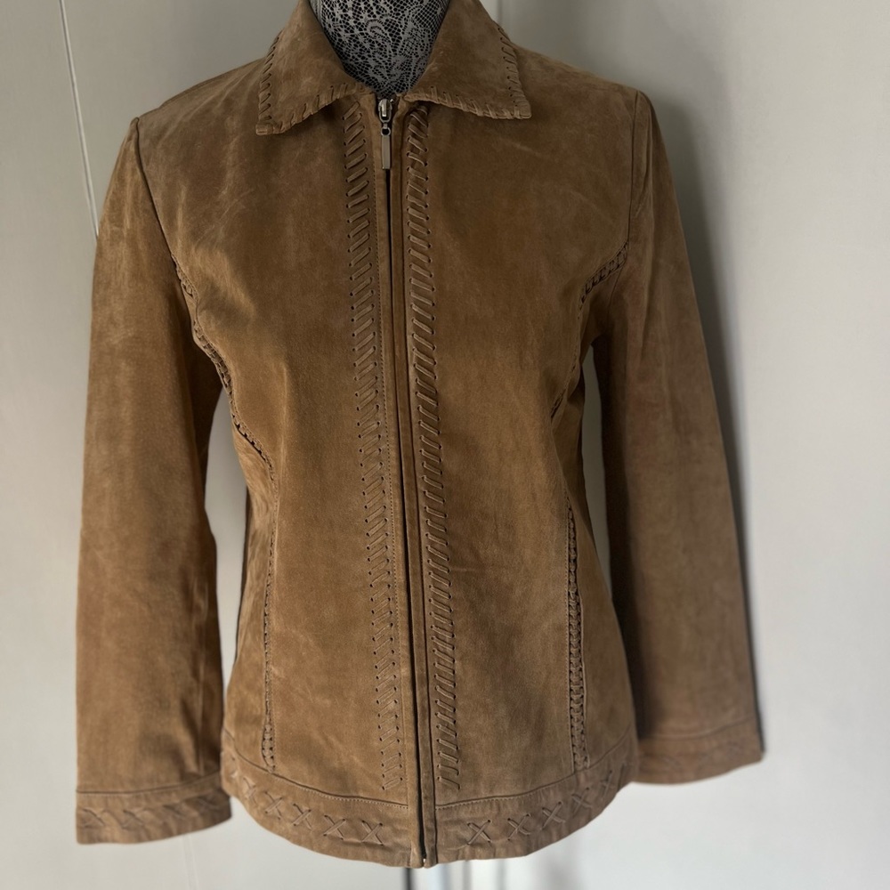 Ameri Mode Genuine Leather Jacket Women’s Small T… - image 4